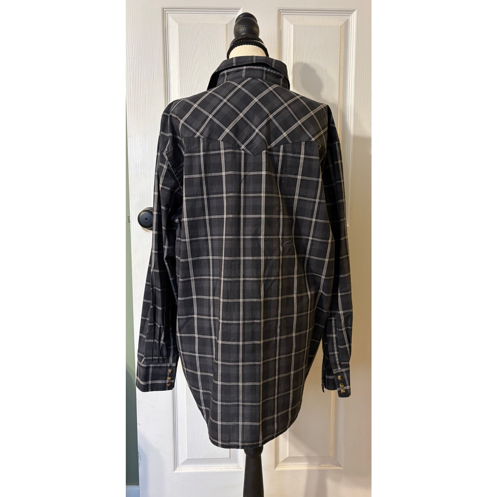 Pendleton Frontier Plaid Western Style Button Dow… - image 5