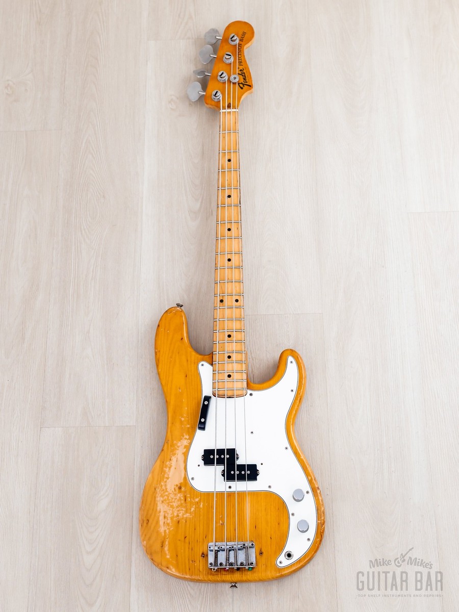 1972 Fender Precision Bass Natural Ash Vintage Bass w/ 1 1/2