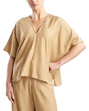 Natori Terra Foil Crinkle Caftan Shirt Women's