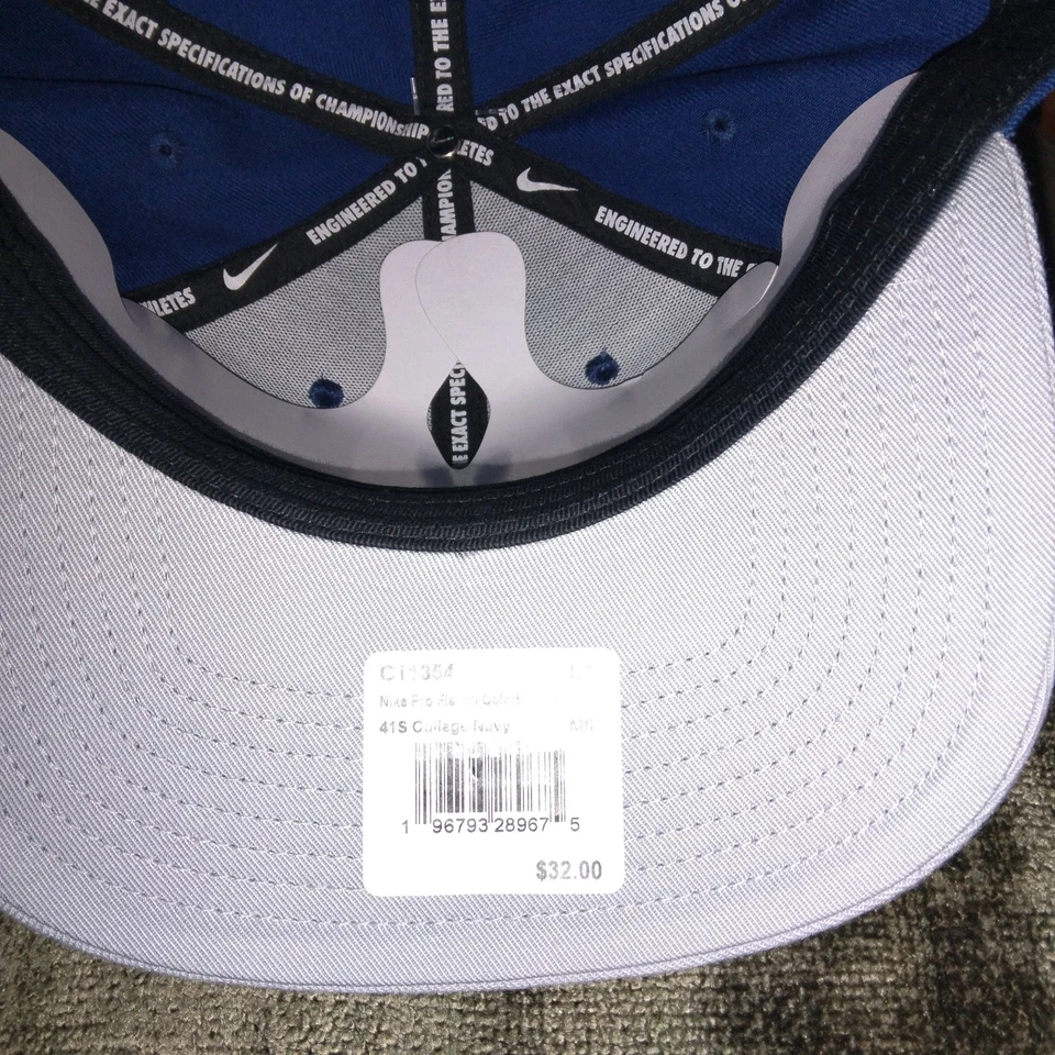 Nike Butler Bulldogs Pro Structured Bill Snapback Hat Brand New Medium/Large  - Image 3 of 4