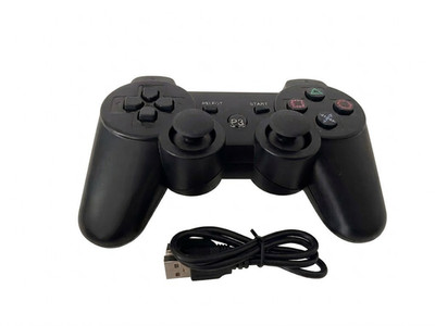Bluetooth Controller für PS3 & PC   Kabelloser Gamepad Joystick   Schwarz