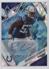 2022 Panini Phoenix Blue Ice Auto 9/10 Shaquille Leonard #31 Auto 8gd