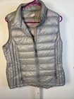 32 Degrees Heat Women’s Puffer Vest Insulated Hiking Outerwear Gray Lightweight
