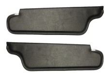 Dodge Polara Black Sunvisor vinyl pair Hardtop Coupe Sedan 1969-1973