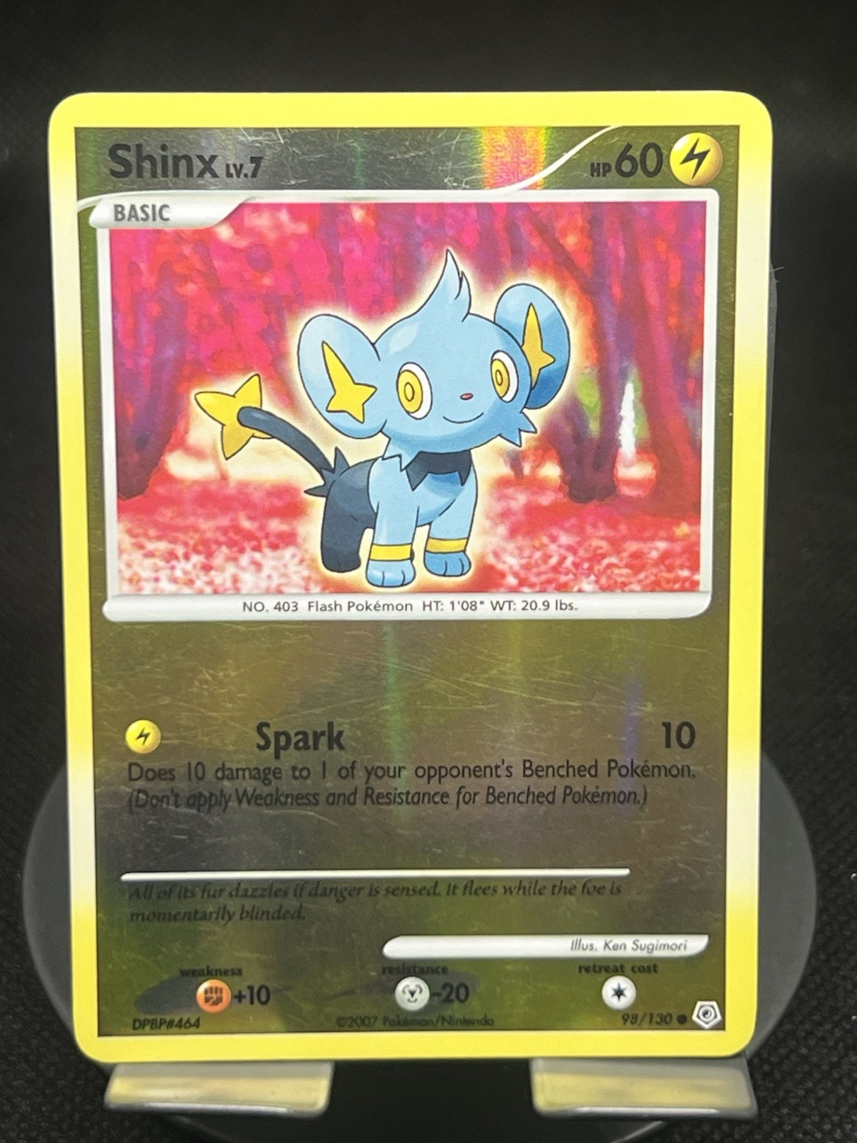 Pokemon TCG Shinx 98/130 Diamond & Pearl Reverse Holo LP