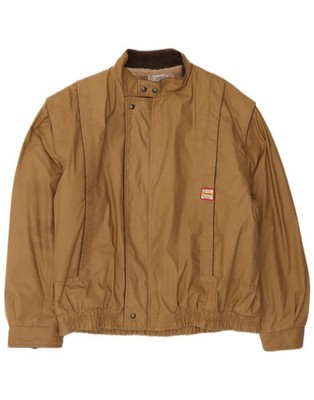Polbot Mens Bomber Jacket IT 56 3XL Brown Polyester BL13