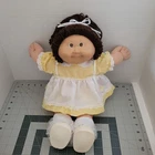 Vintage Cabbage Patch Kids 1978 1982   Doll Brown Hair Brown Eyes Dimple READ