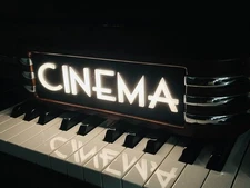 CINEMA light up Battery sign Heavy Duty 14" Free USA Shipping XMAS SPECIAL