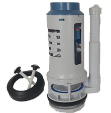 3 inches by 10 in. Tall Dual Top Button Flush Valve for Two Piece Toilets