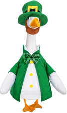 St. Patrick'S Day Goose Outfits Green Lucky Porch Goose Clothes Fits 23" Cement
