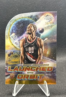 2023-24 Topps Cosmic Chrome - Launched Into Orbit Scoot Henderson #LIO-4 Gold...