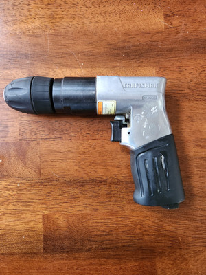 Craftsman Pro 3/8-in.Keyless Chuck Reversible Pneumatic Drill Model: 875.199040