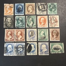 Great Group of 1800s Stamps Some With  Fancy Cancels
