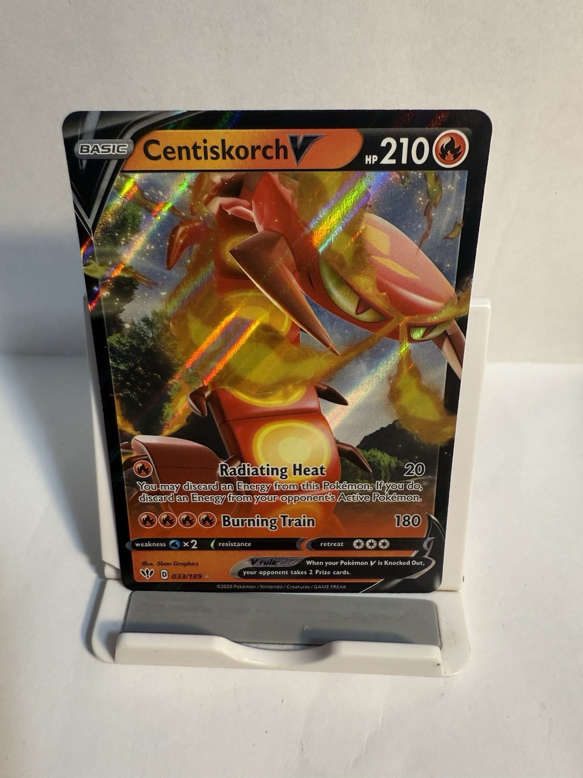 Pokemon - Centiskorch V - Darkness Ablaze - 33/189 - Ultra Rare Holo