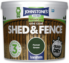 Johnstone'S Woodcare One Coat Shed and Fence Treatment - Forest Green 5L