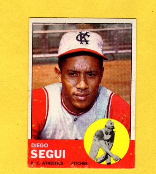 1963 Topps Diego Segui #157 Kansas City Athletics VG/EX FREE SHIPPING