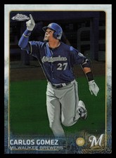 2015 Topps Chrome Topps #73 Carlos Gomez Milwaukee Brewers sports