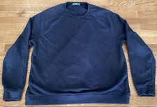 Members Mark Heavyweight Crewneck Sweatshirt Sz XXL 2XL Navy French Terry