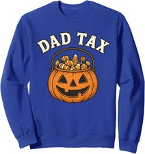 Tax Halloween Trick Or Treat Candy Pumkin Dad Joke Unisex Crewneck Sweatshirt