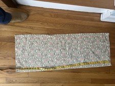 BOHO Paisley curtain valance Cotton Cream Coral Sage 48 x 15 in. Super cute 