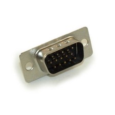 VGA/HD15 Male Cup/Circuit Board Connector Solder Type