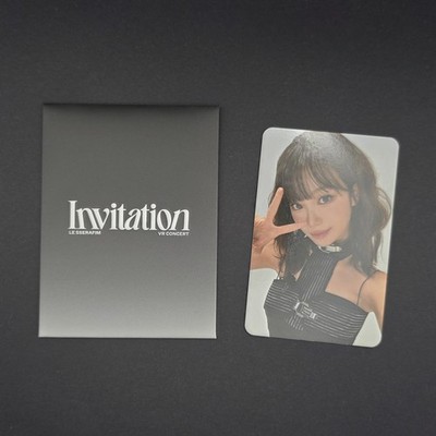 KPOP LE SSERAFIM Official Photocard KIM CHAEWON VR Concert: INVITATION
