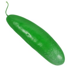 Plastic Decorative Artificial Green Cucumber Vegetable Prop 17.0 cm Length