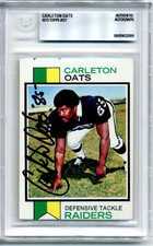 1973 -Carleton Oats- Beckett BAS Topps Signed/Autograph/Auto Rookie Card #127. rookie card picture