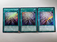 3 x Constellar Star Chart HA07-EN027 Secret Rare 1st Edition YuGiOh Playset NM