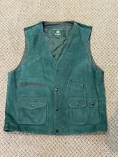 Vintage Orvis Green Fly Fishing Vest Tackle Pockets Men's Size Medium M - Used