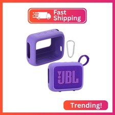 for JBL Go 4 Waterproof Bluetooth Speaker Silicone Cover Case, Portable Silicone