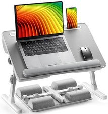 Laptop Bed Desk, Laptop Tray Computer Lap Desk for Bed Couch Sofa, Bed Gray