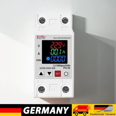 Din Rail Adjustable Over Voltage Under Voltage Protective Device Relay (RGB)