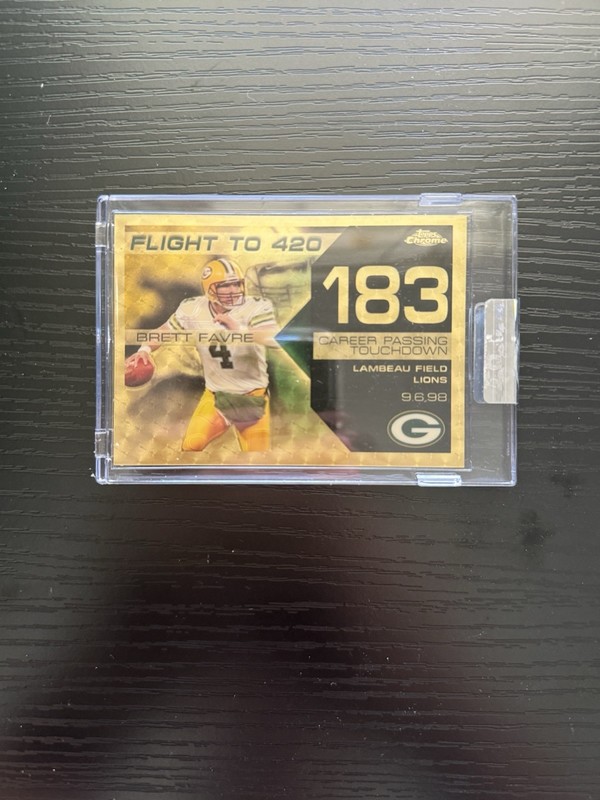 2008 Topps Chrome Brett Favre Flight To 420 Brett Favre BFC-183 SuperFractor 1/1