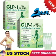 14 Pcs GLP-1 Six-in-One Health Solution Oral Liquld,one Bottle to Target It All