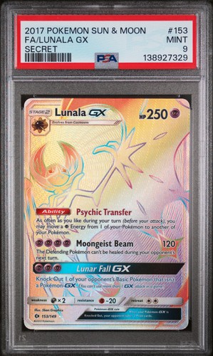 Lunala-GX graded PSA 9 for sale on eBay