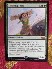 Towering Titan Tarkir Dragonstorm COMMANDER Magic The Gathering MTG MYthic Rare