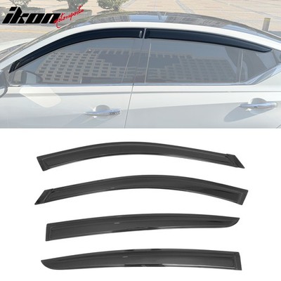 Fits 19-26 Nissan Altima Window Visors Smoke Acrylic Rain Sun Vent Shade 4PC Set