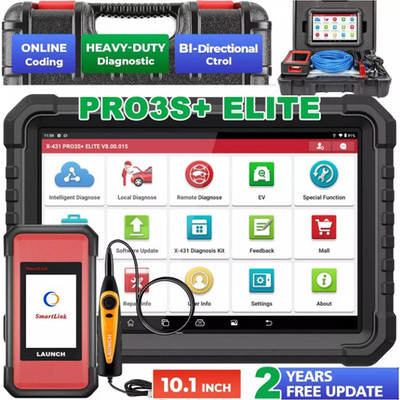 LAUNCH X431 PRO3S+ V 5.0 ELITE PRO5 Car Diagnostic Tool J2534 Programming Coding
