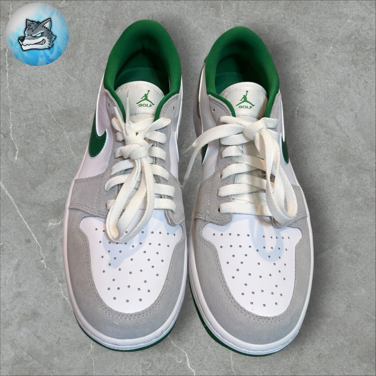 Nike Air Jordan 1 Low G Golf Pine Green White Smoke Grey Men Sz 9