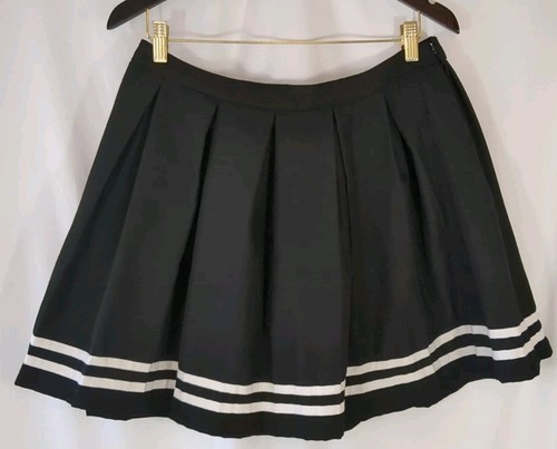 Hot Topic Plissettato Nero Cheerleader Scuola Ragazza Anime Emo Goth Mini 17" X GRANDE - Foto 2 di 7