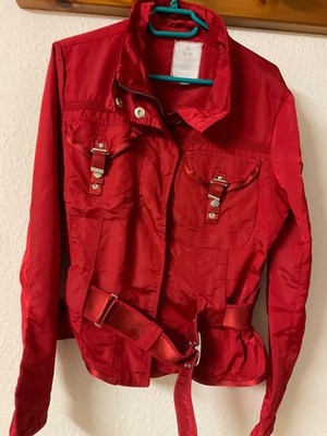 Hochwertige rote Luxus Damen Jacke von Peuterey Größe 42 / 44 Italia Mode