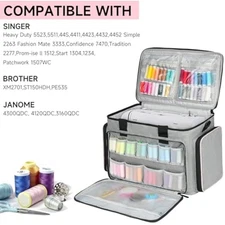 Sewing Machine Carrying Case Bag Compatible for Most Standard Singer,B