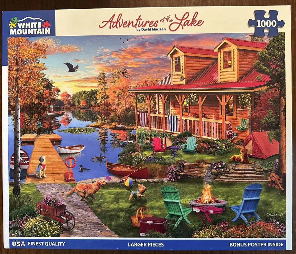 White Mountain Puzzle lot Of 6 - 1000 pieces All Complete *pls see description* - Image 2 of 4