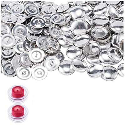 100 Sets 23 mm Nähen Knöpfe Cover Kit für Kunst Handwerk Nähen Notion2462