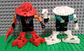 2002 Lego Bionicle BOHROK VA (8550-8555) set of 6 with Krana - Weapons - Poster