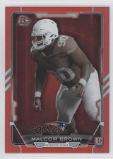 2015 Bowman Rookies Red Rainbow Foil 165/199 Malcom Brown #71 h3a