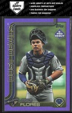 2025 Topps Pro Debut Juan Flores PD-58 Purple Foil /299 Los Angeles Angels