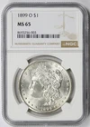 1899-O Morgan Dollar Silver $1 MS 65 NGC