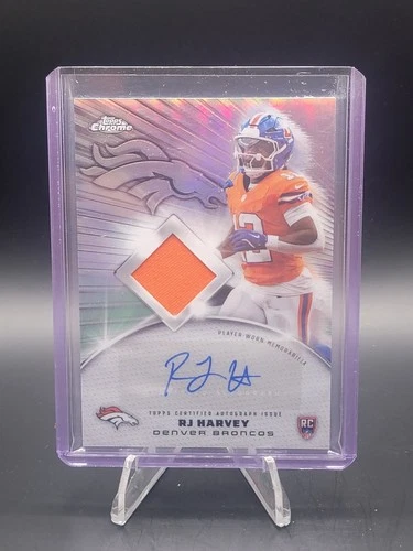 2025 Topps Chrome RJ Harvey Rookie Patch Autographs (RAW)